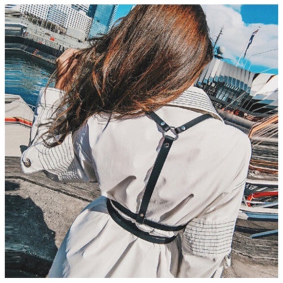 Harness Women Men Suspender Chest Belt PU Leather - Picture 11 of 14